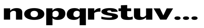 Badnick Expanded Bold Font LOWERCASE