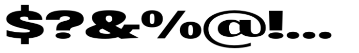 Badnick Expanded Extra Bold Font OTHER CHARS