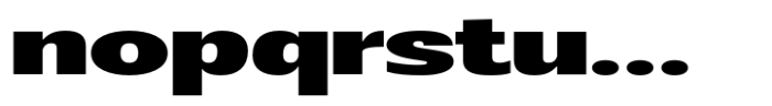 Badnick Expanded Extra Bold Font LOWERCASE