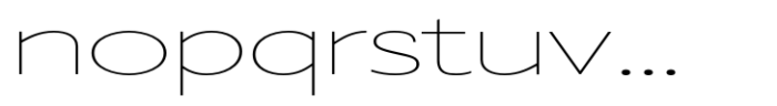 Badnick Expanded Light Font LOWERCASE
