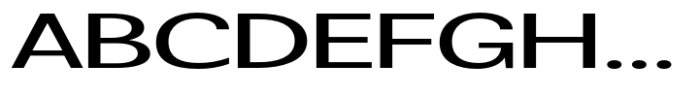 Badnick Expanded Medium Font UPPERCASE