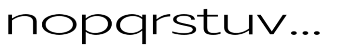 Badnick Expanded Regular Font LOWERCASE