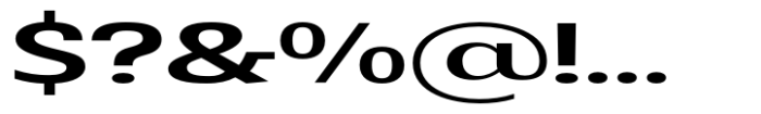 Badnick Expanded Semi Bold Font OTHER CHARS