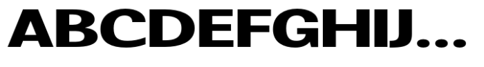 Badnick Semi Expanded Bold Font UPPERCASE
