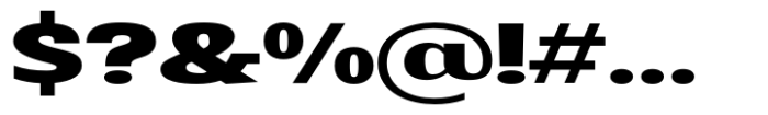 Badnick Semi Expanded Extra Bold Font OTHER CHARS