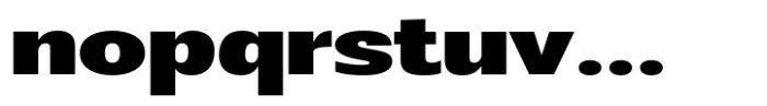 Badnick Semi Expanded Extra Bold Font LOWERCASE
