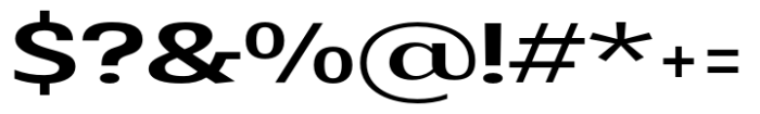 Badnick Semi Expanded Semi Bold Font OTHER CHARS