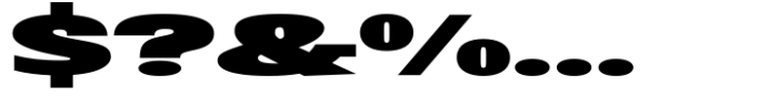 Badnick Ultra Expanded Black Font OTHER CHARS