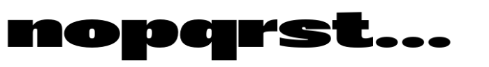 Badnick Ultra Expanded Black Font LOWERCASE