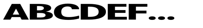 Badnick Ultra Expanded Bold Font UPPERCASE