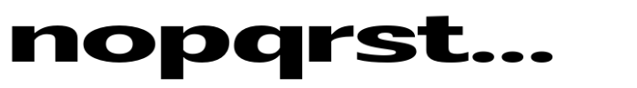 Badnick Ultra Expanded Bold Font LOWERCASE