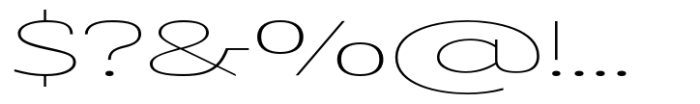 Badnick Ultra Expanded Light Font OTHER CHARS
