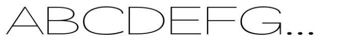 Badnick Ultra Expanded Light Font UPPERCASE