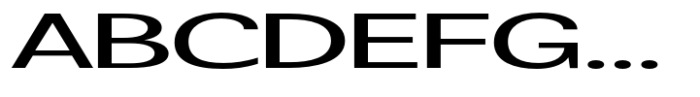 Badnick Ultra Expanded Medium Font UPPERCASE