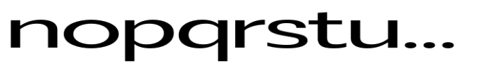 Badnick Ultra Expanded Medium Font LOWERCASE