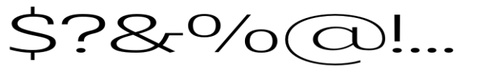Badnick Ultra Expanded Regular Font OTHER CHARS