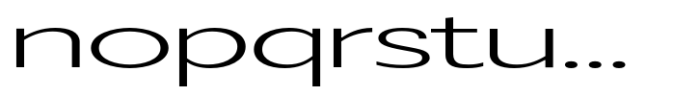 Badnick Ultra Expanded Regular Font LOWERCASE