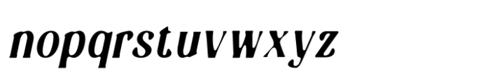 Badoney Blur Italic Font LOWERCASE