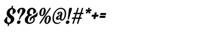 Badoney Italic Font OTHER CHARS
