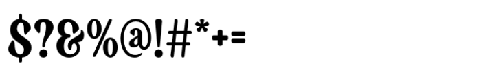 Badoney Regular Font OTHER CHARS