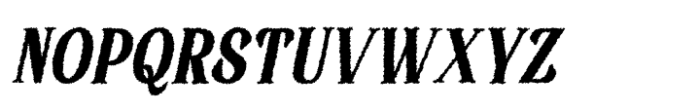 Badoney Rough Italic Font UPPERCASE