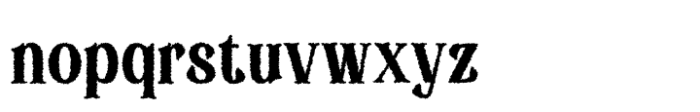 Badoney Rough Regular Font LOWERCASE