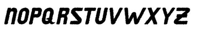 Baedar Rough Italic Font UPPERCASE