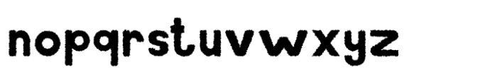 Baedar Rough Regular Font LOWERCASE