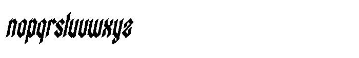Baeiros BAEIROS ROUGH Italic Font LOWERCASE