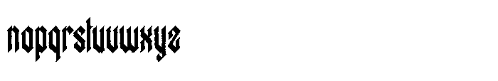 Baeiros BAEIROS ROUGH Regular Font LOWERCASE