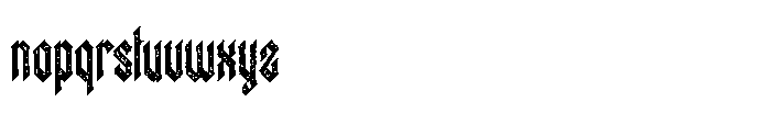 Baeiros BAEIROS TEXTURE Regular Font LOWERCASE