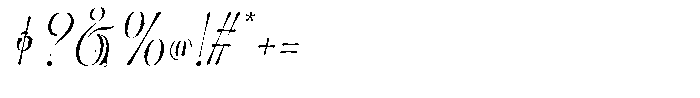 Bafirolic Italic Font OTHER CHARS