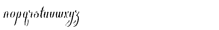 Bafirolic Italic Font LOWERCASE