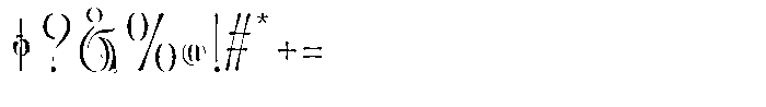 Bafirolic Regular Font OTHER CHARS