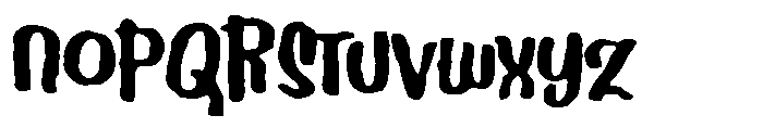 Bafitte Distort Font LOWERCASE