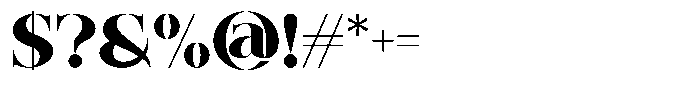 Baflen Font OTHER CHARS
