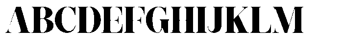 Baflen Font UPPERCASE