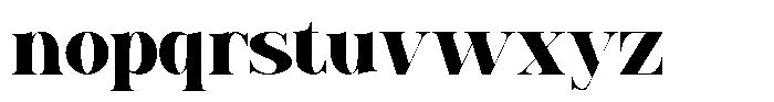 Baflen Font LOWERCASE