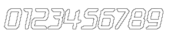 Bafline Pixel Outline Font OTHER CHARS
