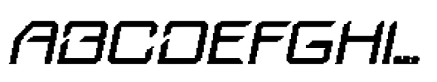 Bafline Pixel Regular Font UPPERCASE