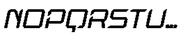 Bafline Pixel Regular Font UPPERCASE