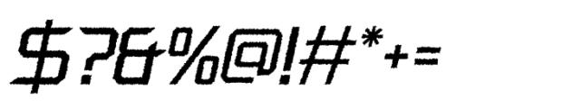 Bafline Rough Italic Font OTHER CHARS
