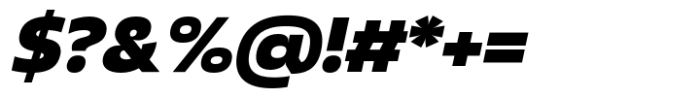 Baflion Sans Black Italic Font OTHER CHARS