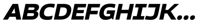 Baflion Sans Extra Bold Italic Font UPPERCASE