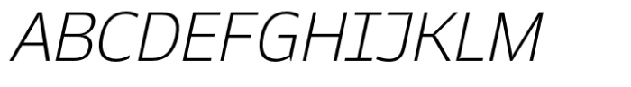 Baflion Sans Extra Light Italic Font UPPERCASE