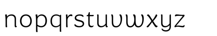 Baga Light Font LOWERCASE