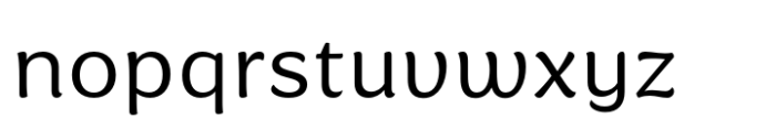 Baga Regular Font LOWERCASE