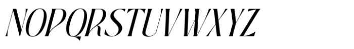 Bageki Luxury Italic Font UPPERCASE