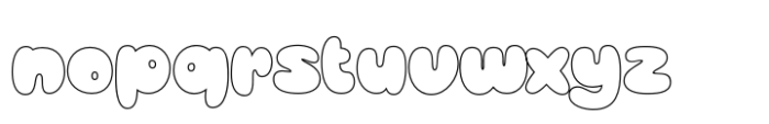 Bages Outline Font LOWERCASE
