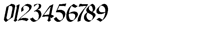 Bageshron Bold Slanted Font OTHER CHARS